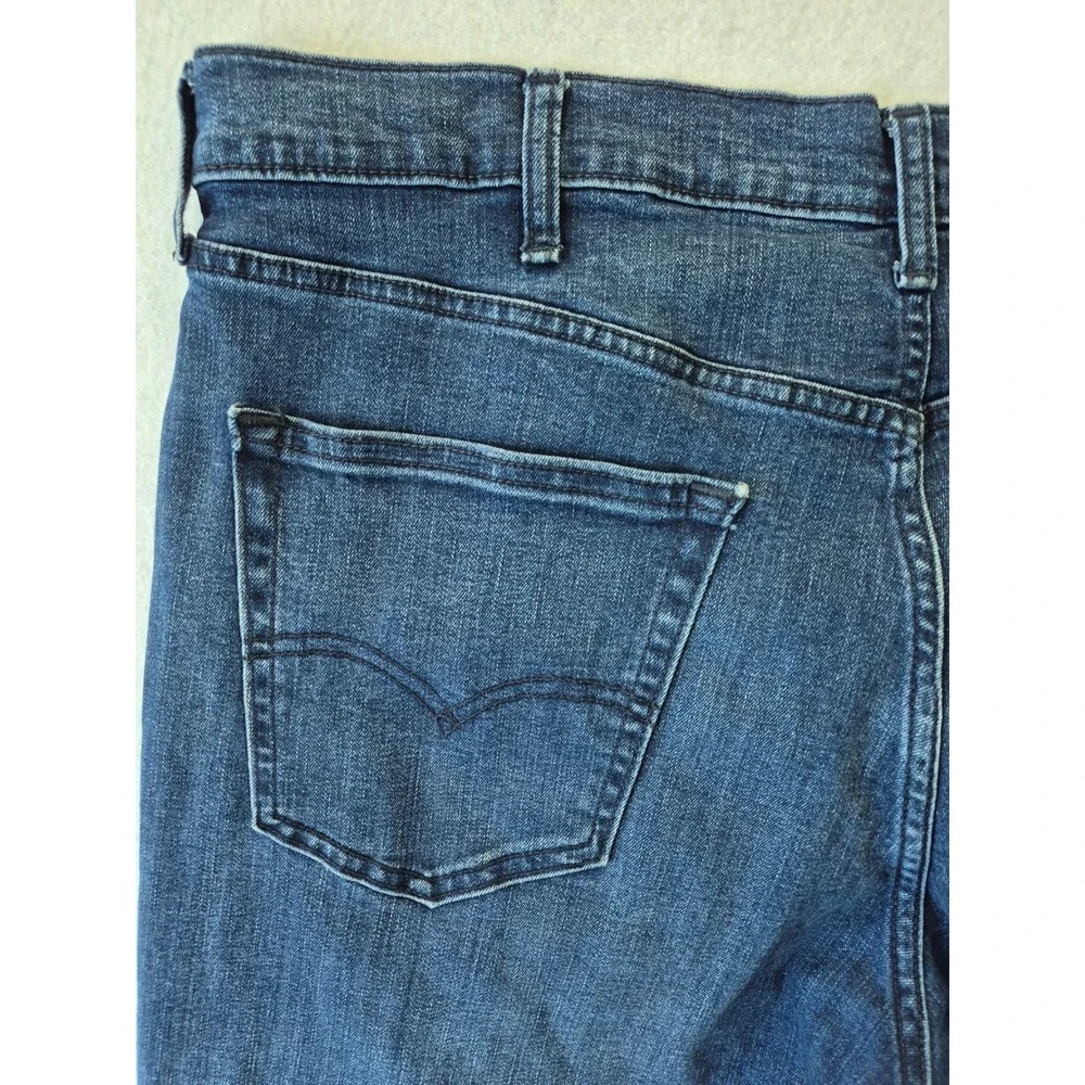Levi\'s 541 Athletic Taper Mens Dark Wash Blue Stretch Jeans 38x34 18181-0216